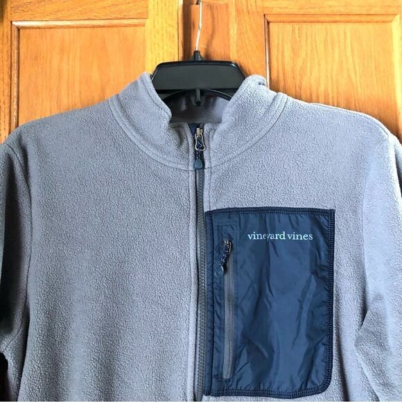 Vineyard Vines Women’s Gray Full Zip Fleece Jacket Size S Cozy Warm - Picture 3 of 13